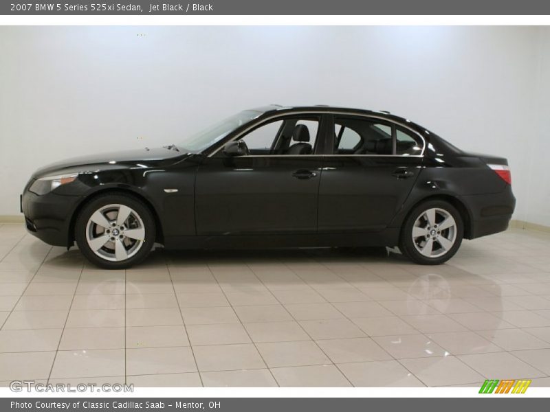Jet Black / Black 2007 BMW 5 Series 525xi Sedan