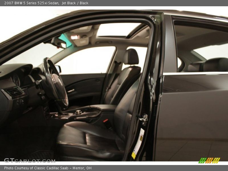 Jet Black / Black 2007 BMW 5 Series 525xi Sedan
