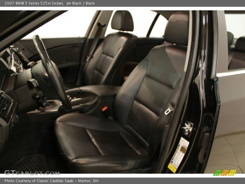 Jet Black / Black 2007 BMW 5 Series 525xi Sedan