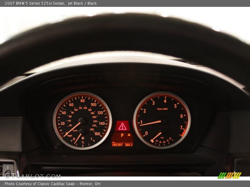 Jet Black / Black 2007 BMW 5 Series 525xi Sedan
