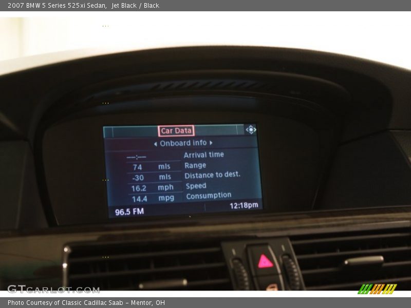 Jet Black / Black 2007 BMW 5 Series 525xi Sedan