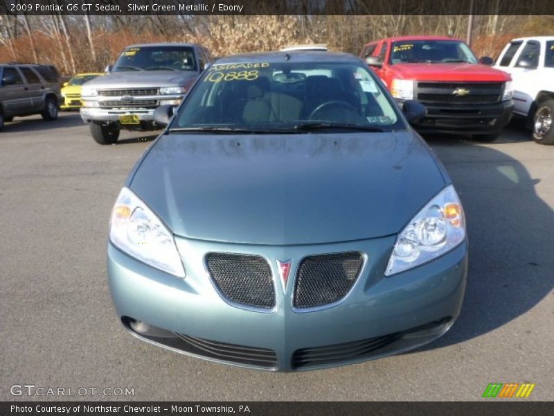 Silver Green Metallic / Ebony 2009 Pontiac G6 GT Sedan