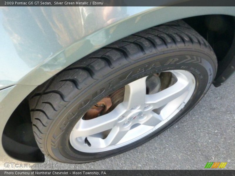 Silver Green Metallic / Ebony 2009 Pontiac G6 GT Sedan