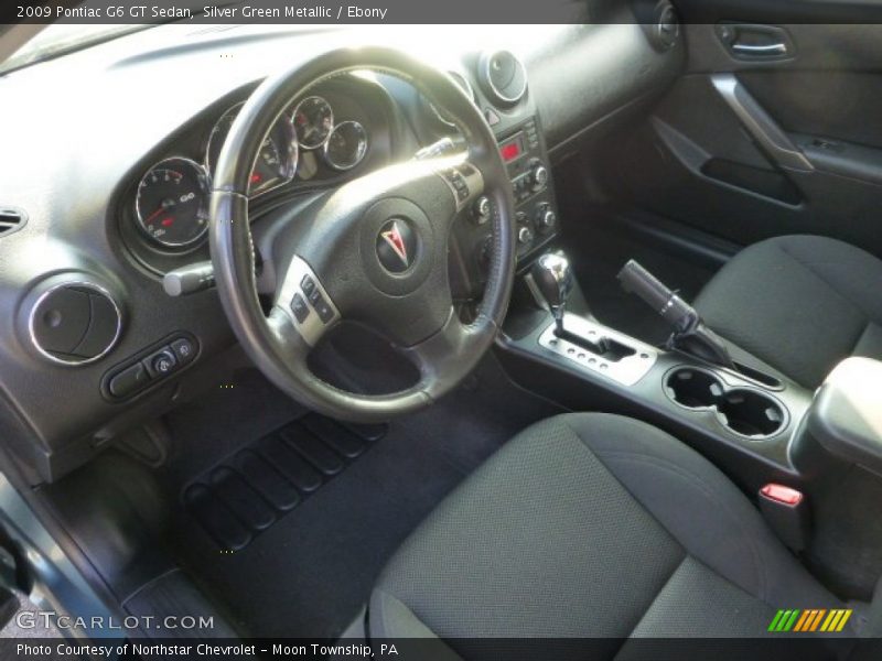 Silver Green Metallic / Ebony 2009 Pontiac G6 GT Sedan
