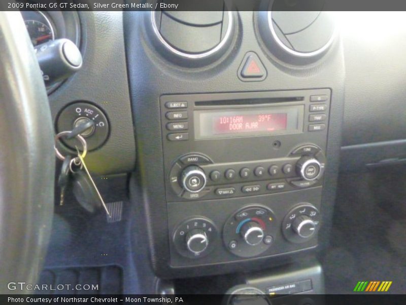 Silver Green Metallic / Ebony 2009 Pontiac G6 GT Sedan