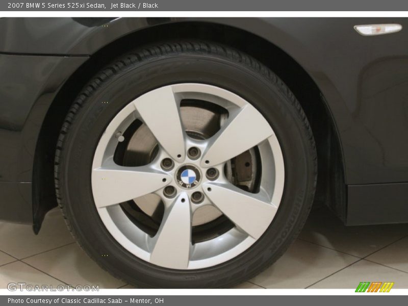 Jet Black / Black 2007 BMW 5 Series 525xi Sedan