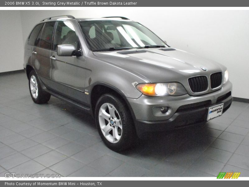 Sterling Grey Metallic / Truffle Brown Dakota Leather 2006 BMW X5 3.0i