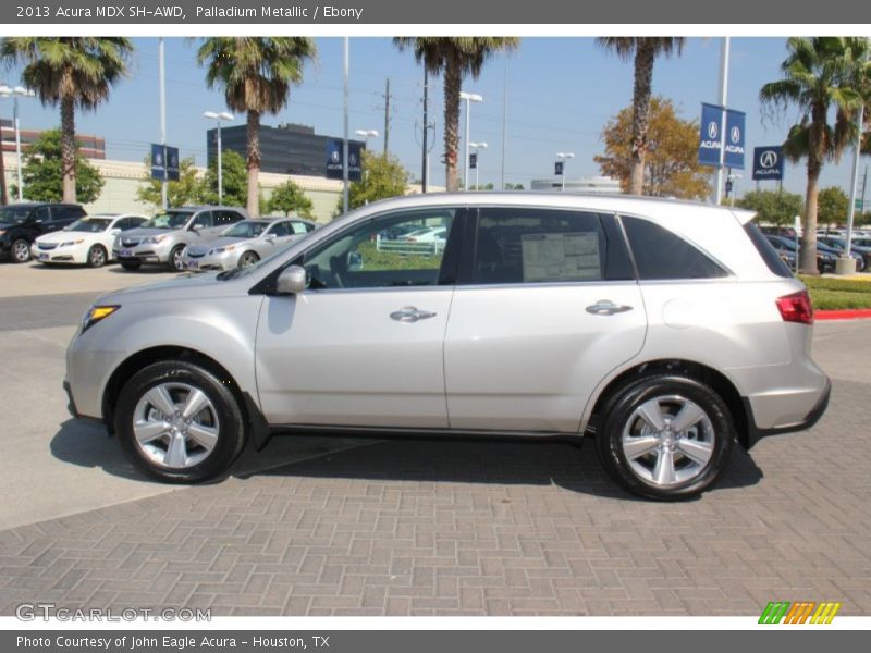 Palladium Metallic / Ebony 2013 Acura MDX SH-AWD