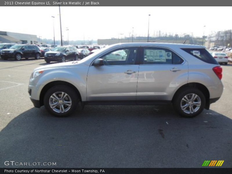 Silver Ice Metallic / Jet Black 2013 Chevrolet Equinox LS