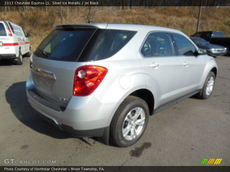 Silver Ice Metallic / Jet Black 2013 Chevrolet Equinox LS