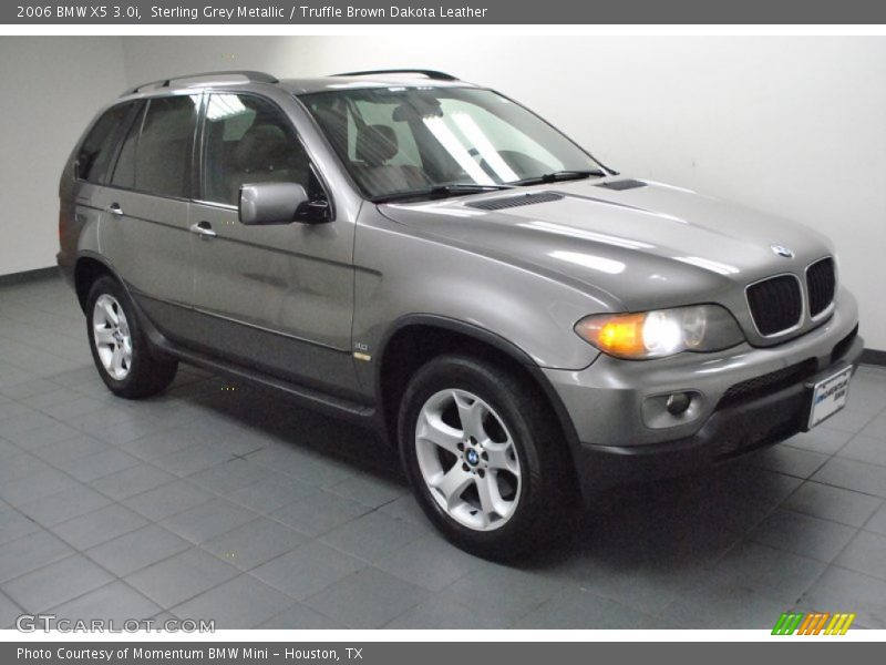Sterling Grey Metallic / Truffle Brown Dakota Leather 2006 BMW X5 3.0i
