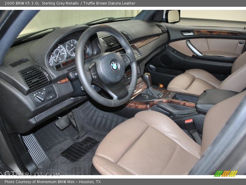 Truffle Brown Dakota Leather Interior - 2006 X5 3.0i 