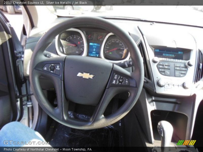 Silver Ice Metallic / Jet Black 2013 Chevrolet Equinox LS