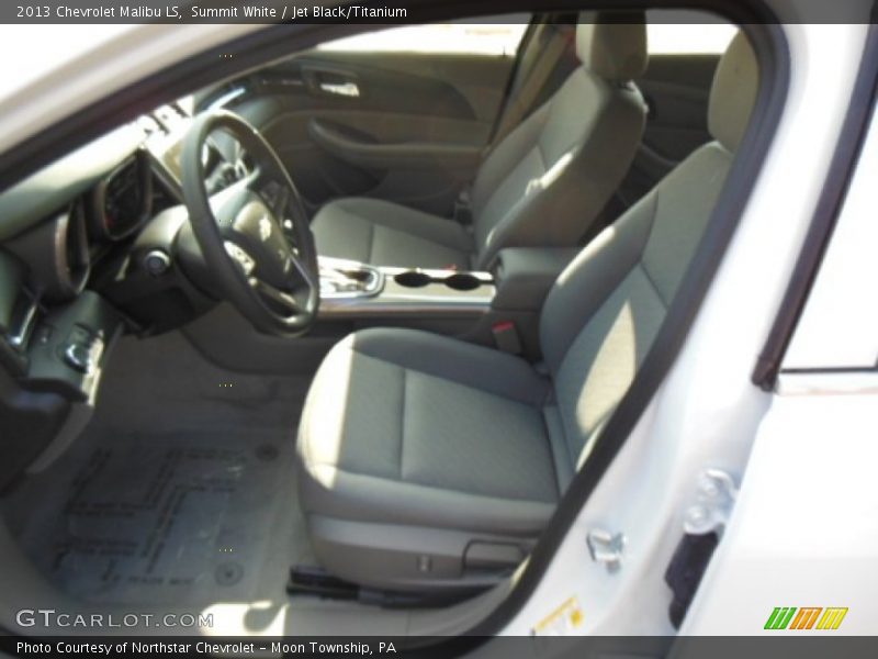 Summit White / Jet Black/Titanium 2013 Chevrolet Malibu LS