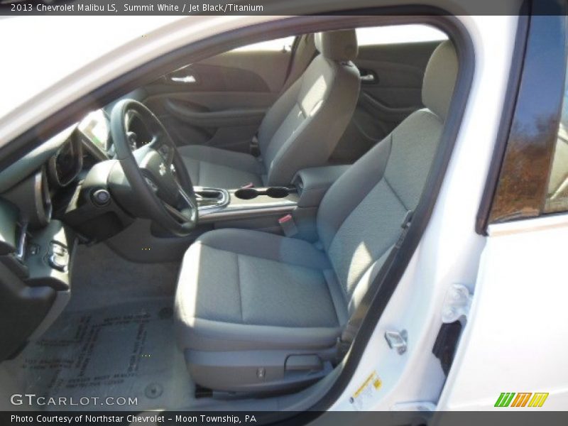 Summit White / Jet Black/Titanium 2013 Chevrolet Malibu LS