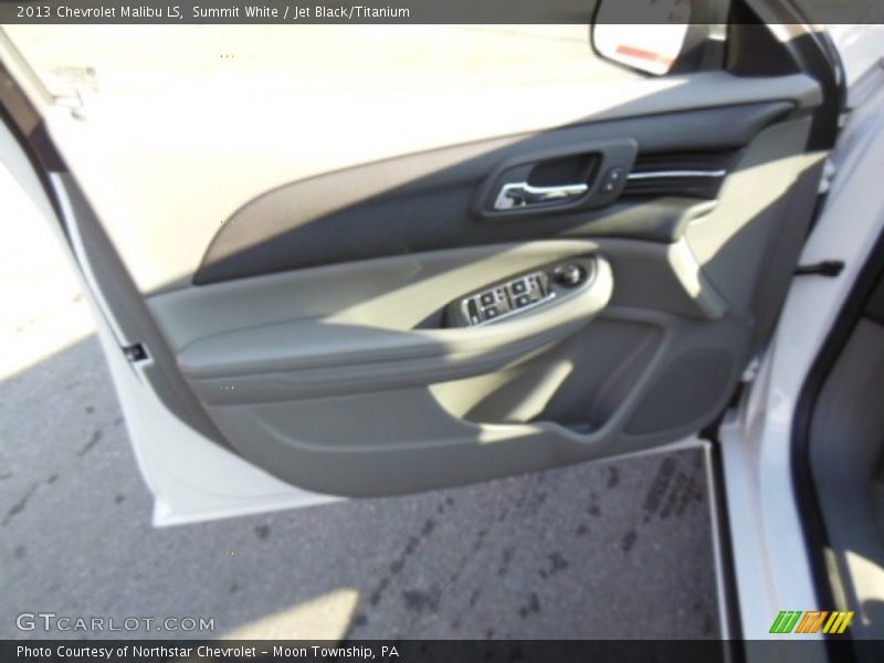 Summit White / Jet Black/Titanium 2013 Chevrolet Malibu LS