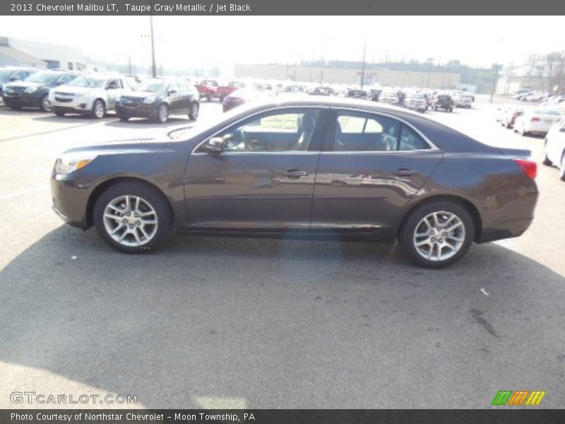 Taupe Gray Metallic / Jet Black 2013 Chevrolet Malibu LT