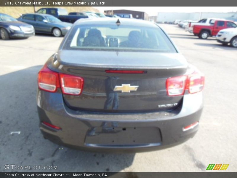 Taupe Gray Metallic / Jet Black 2013 Chevrolet Malibu LT