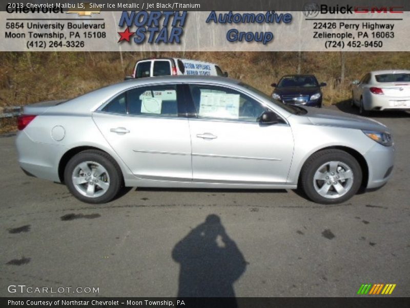 Silver Ice Metallic / Jet Black/Titanium 2013 Chevrolet Malibu LS