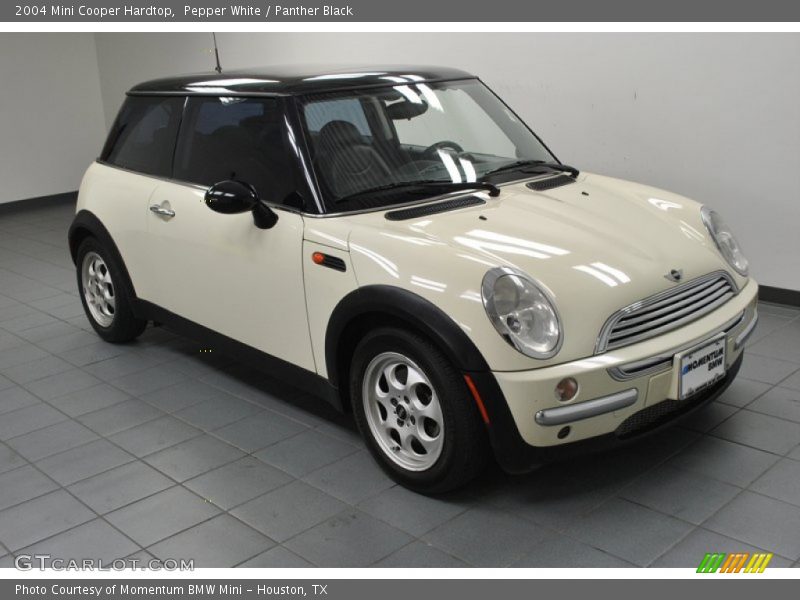 Pepper White / Panther Black 2004 Mini Cooper Hardtop