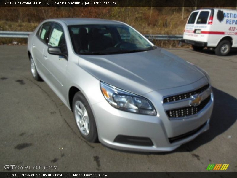 Silver Ice Metallic / Jet Black/Titanium 2013 Chevrolet Malibu LS