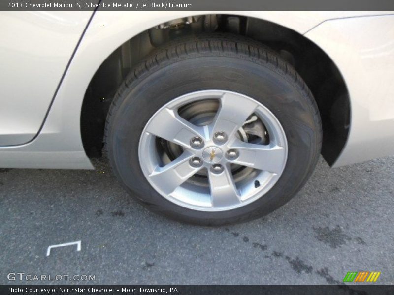Silver Ice Metallic / Jet Black/Titanium 2013 Chevrolet Malibu LS