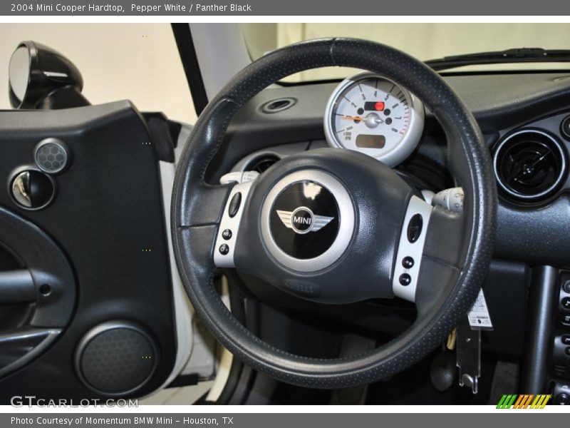 Pepper White / Panther Black 2004 Mini Cooper Hardtop