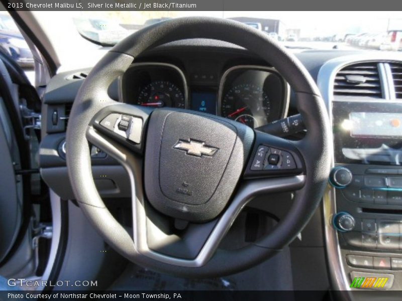 Silver Ice Metallic / Jet Black/Titanium 2013 Chevrolet Malibu LS