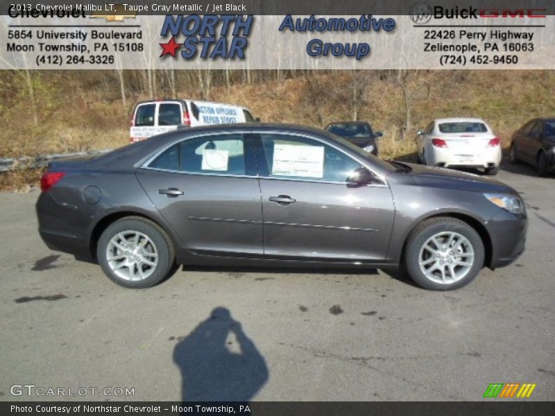 Taupe Gray Metallic / Jet Black 2013 Chevrolet Malibu LT