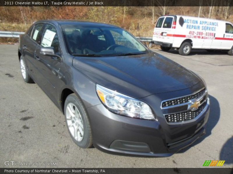 Taupe Gray Metallic / Jet Black 2013 Chevrolet Malibu LT