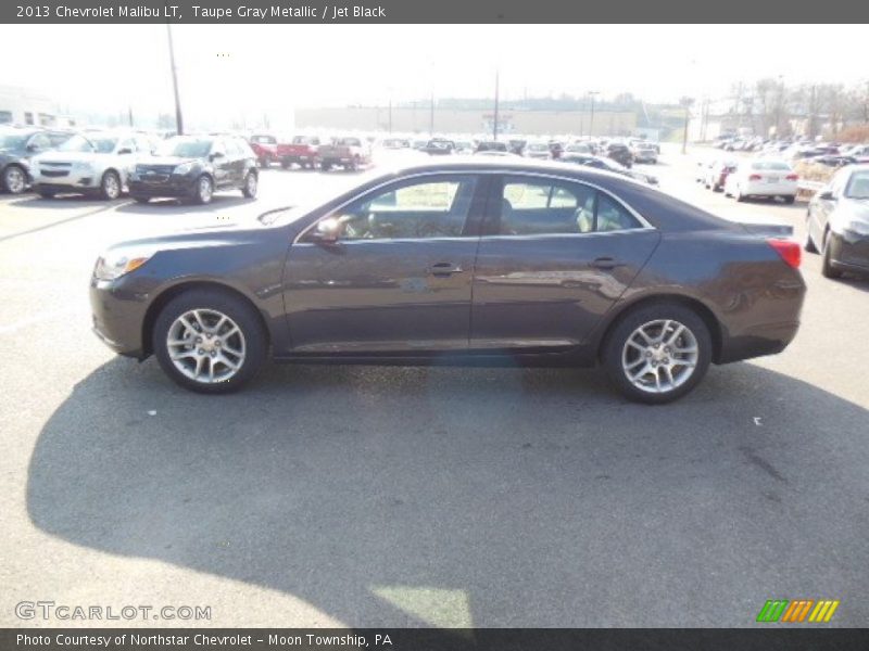 Taupe Gray Metallic / Jet Black 2013 Chevrolet Malibu LT