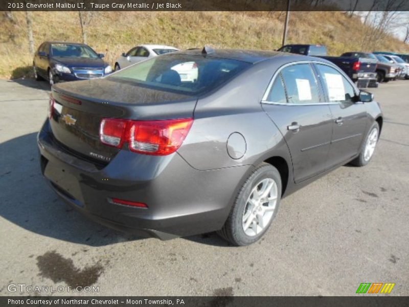 Taupe Gray Metallic / Jet Black 2013 Chevrolet Malibu LT