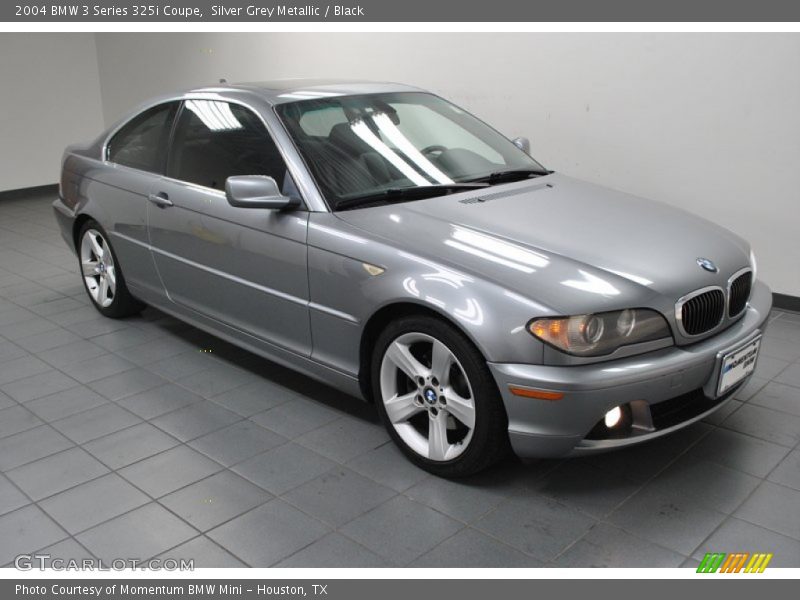 Silver Grey Metallic / Black 2004 BMW 3 Series 325i Coupe