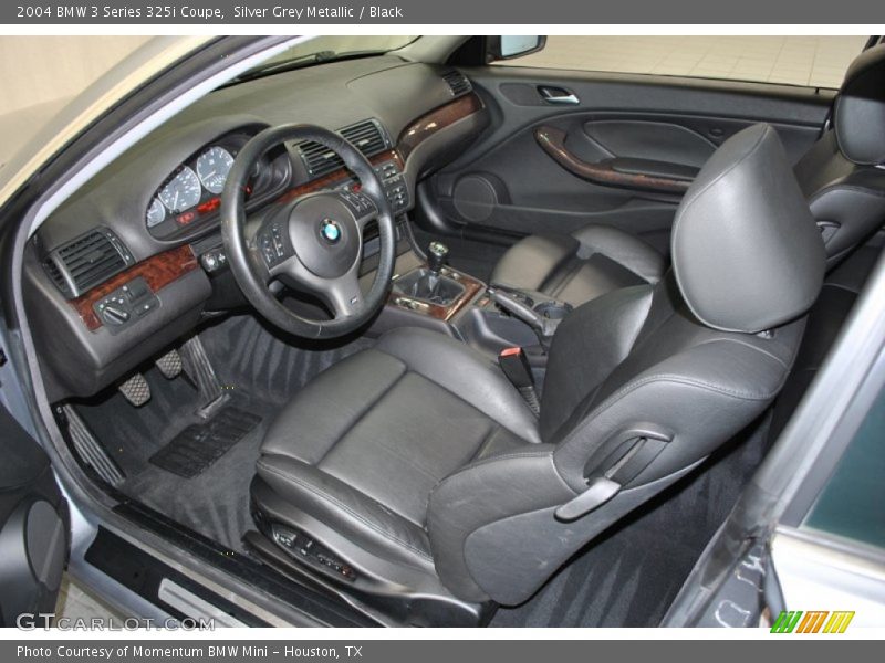 Silver Grey Metallic / Black 2004 BMW 3 Series 325i Coupe