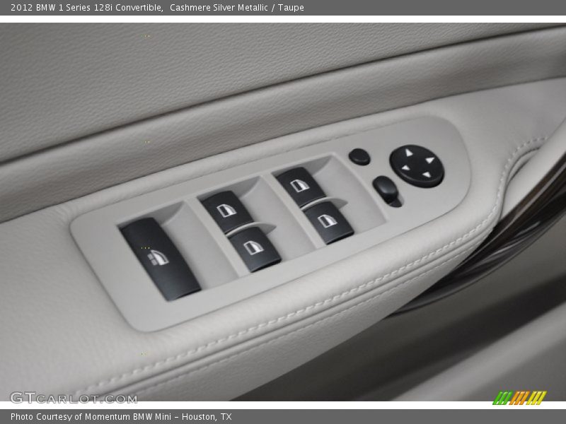 Cashmere Silver Metallic / Taupe 2012 BMW 1 Series 128i Convertible