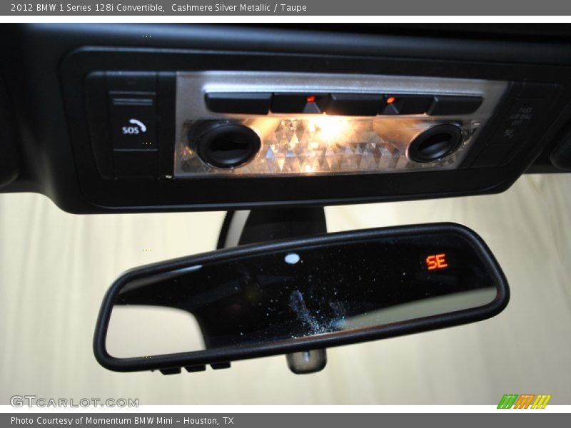 Cashmere Silver Metallic / Taupe 2012 BMW 1 Series 128i Convertible