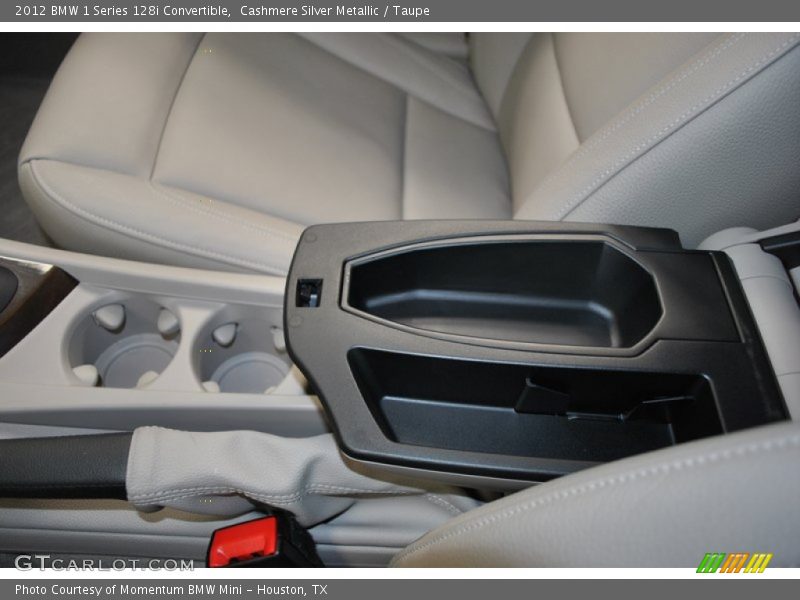 Cashmere Silver Metallic / Taupe 2012 BMW 1 Series 128i Convertible