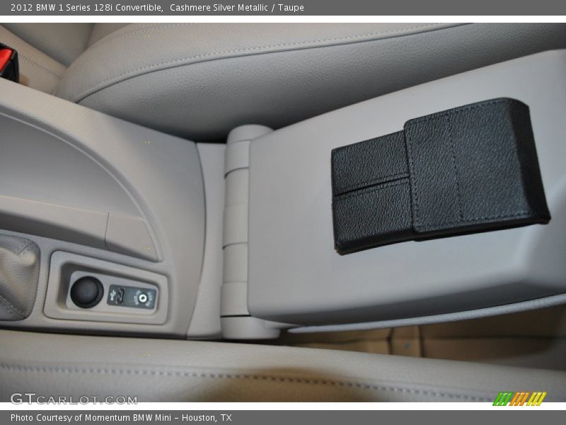 Cashmere Silver Metallic / Taupe 2012 BMW 1 Series 128i Convertible