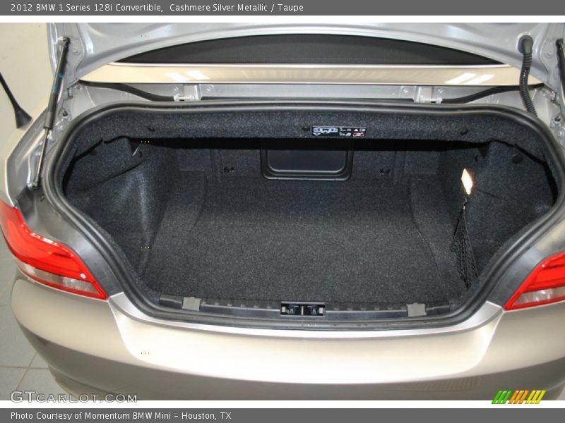 Cashmere Silver Metallic / Taupe 2012 BMW 1 Series 128i Convertible