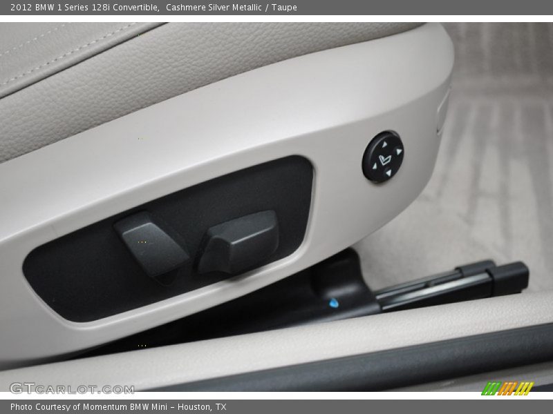 Cashmere Silver Metallic / Taupe 2012 BMW 1 Series 128i Convertible