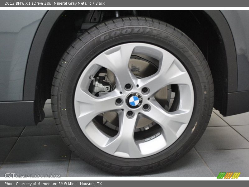 Mineral Grey Metallic / Black 2013 BMW X1 sDrive 28i