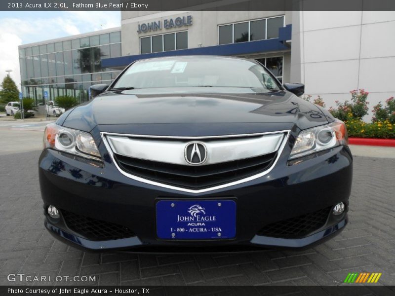 Fathom Blue Pearl / Ebony 2013 Acura ILX 2.0L