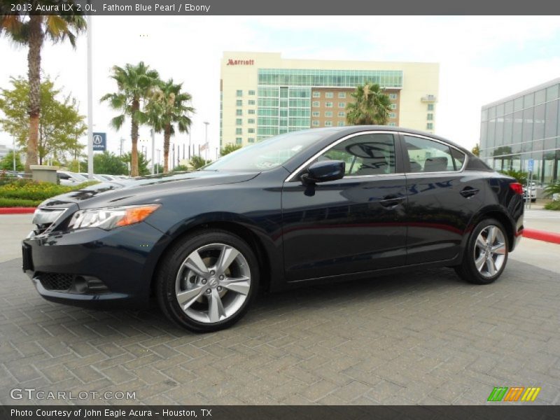 Fathom Blue Pearl / Ebony 2013 Acura ILX 2.0L