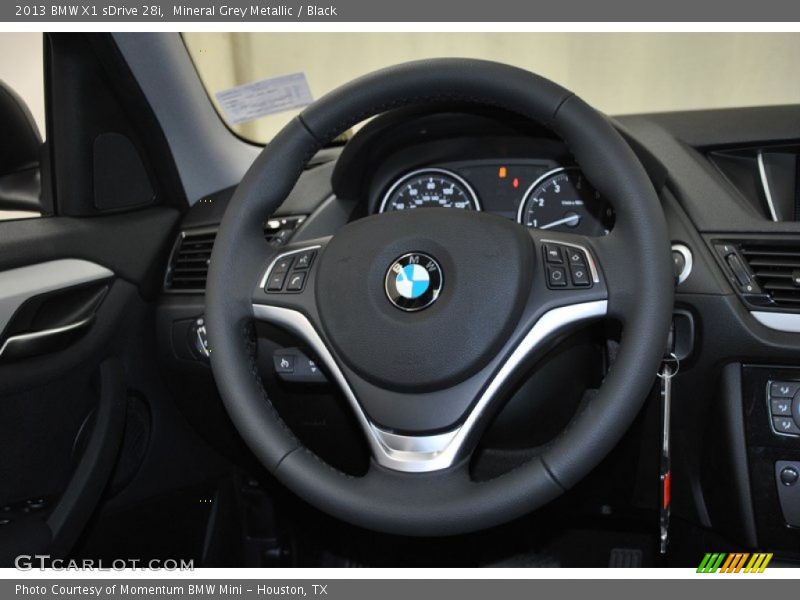 Mineral Grey Metallic / Black 2013 BMW X1 sDrive 28i