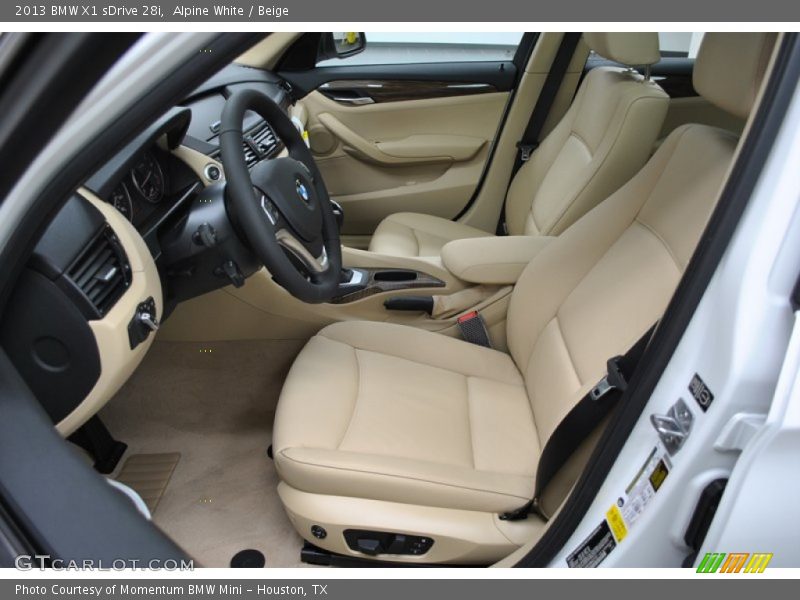 Front Seat of 2013 X1 sDrive 28i