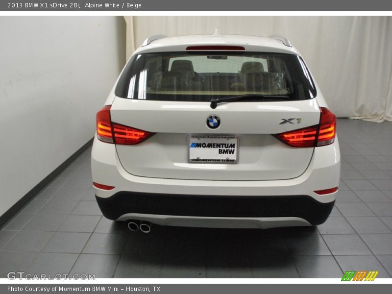 Alpine White / Beige 2013 BMW X1 sDrive 28i