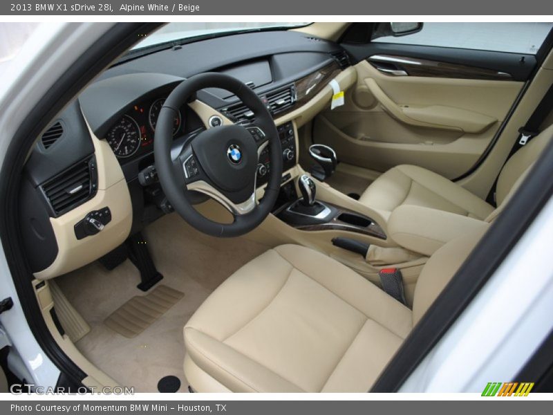Beige Interior - 2013 X1 sDrive 28i 