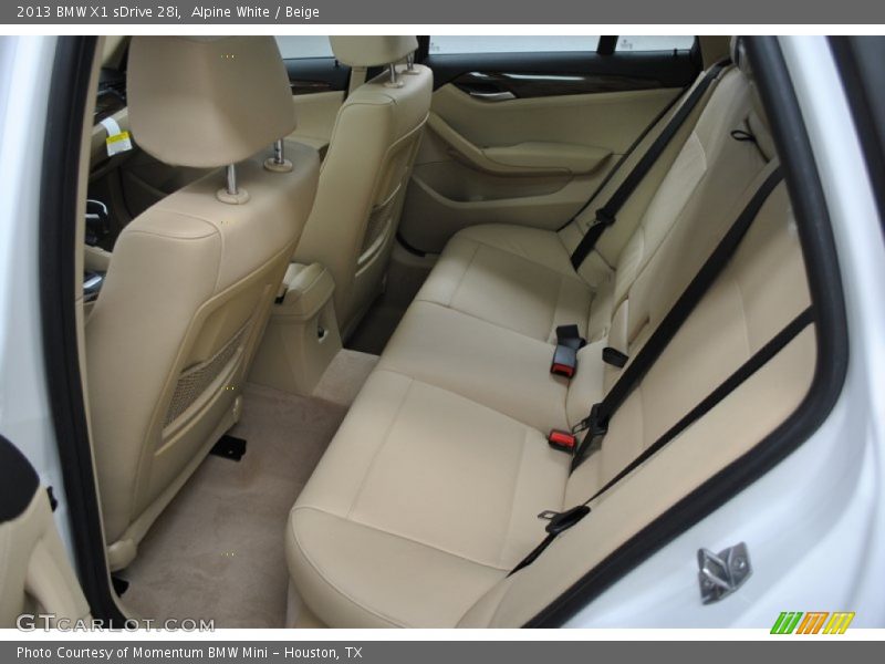 Rear Seat of 2013 X1 sDrive 28i