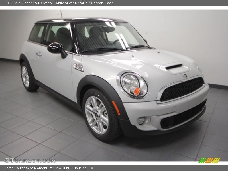 White Silver Metallic / Carbon Black 2013 Mini Cooper S Hardtop