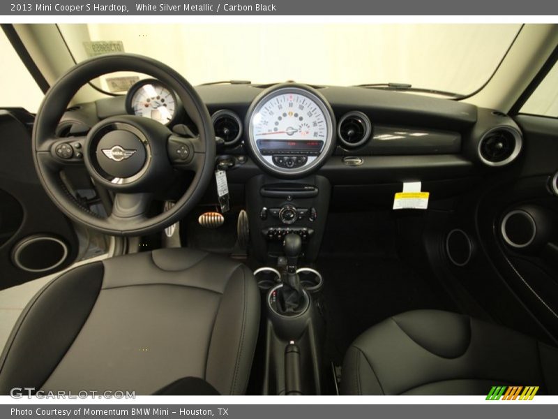 White Silver Metallic / Carbon Black 2013 Mini Cooper S Hardtop